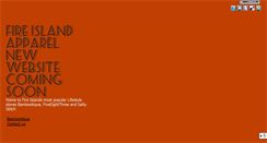 Desktop Screenshot of fireislandapparel.com